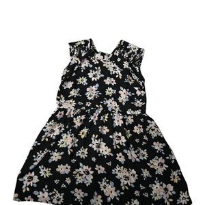 Xhilaration Women's Floral Tie Back Dress M Knee Length Casual Summer